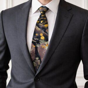 ENDANGERED SPECIES OF THE SEA - USA Silk Tie